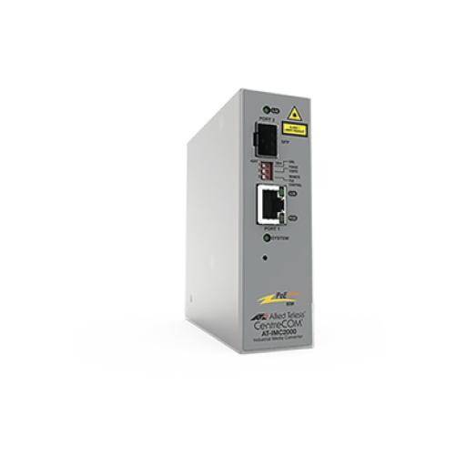[ALLIEDTELESIS_AT-IMC2000TP/SP-980] Allied Telesis Convertidor de medios industrial PoE+ de 10/100/1000 RJ45 Gigabit - 100X/1000X SFP