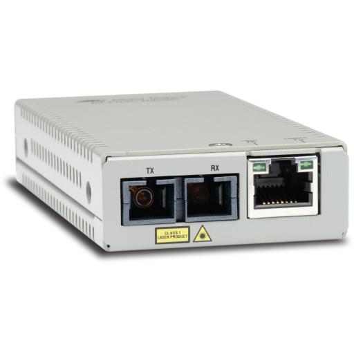 [ALLIEDTELESIS_AT-MMC200/SC-960] Allied Telesis Convertidor de medios TAA (Federal) 10/100TX - 100FX/SC MultiModo, Multiregion PSU