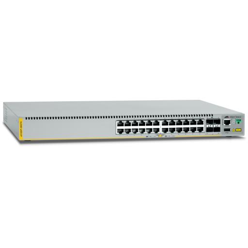 [ALLIEDTELESIS_AT-X510DP-28GTX] Allied Telesis Switch Stackeable Capa 3, 24 ptos Gigabit, 4 ptos SFP+ 10G, Fuentes HOT SWAP