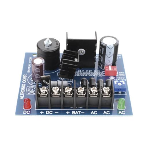 [ALTRONIX_SMP-3] Altronix 6 o 12 o 24 Vcc @ 2.5 A / fuente tipo tarjeta / 1 salida / requiere transformador de entrada / capacidad de baterías / baterías no incluidas.
