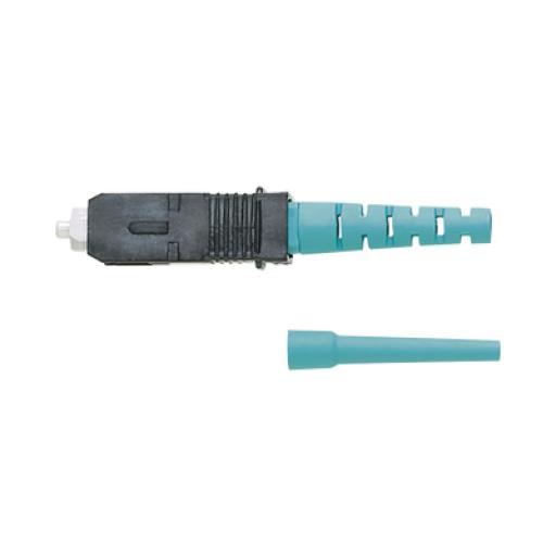 [PANDUIT_FSC2MCXAQ] Panduit Conector de Fibra Óptica SC Simplex OptiCam, Multimodo 50/125 OM3/OM4, Pre-pulido, Color Aqua