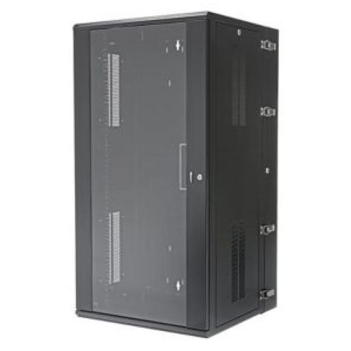 [PANDUIT_PZWMC26W] Panduit Gabinete PanZone de Montaje en Pared, de 19in, Puerta con Ventana de Seguridad, 26 UR, 635mm de Profundidad, Color Negro