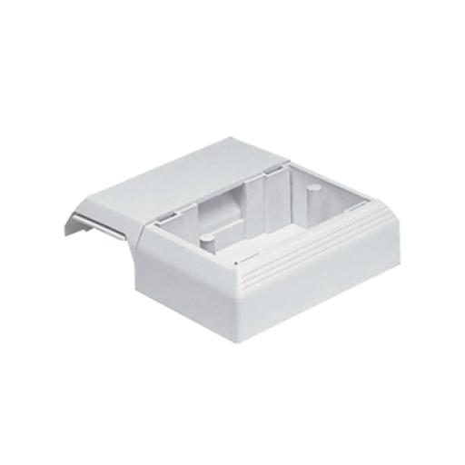 [PANDUIT_T45WCIW] Panduit Caja Superficial Con Bisagras de Instalación a Presión, Para Canaletas T45, Material PVC Rígido, Color Blanco Mate