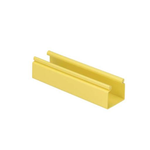 [PANDUIT_HS2X2YL6] Panduit Canaleta FiberRunner™ 2X2 sin Tapa, de PVC Rígido, Con Orificios de Montaje, Color Amarillo, 1.8 m de Largo