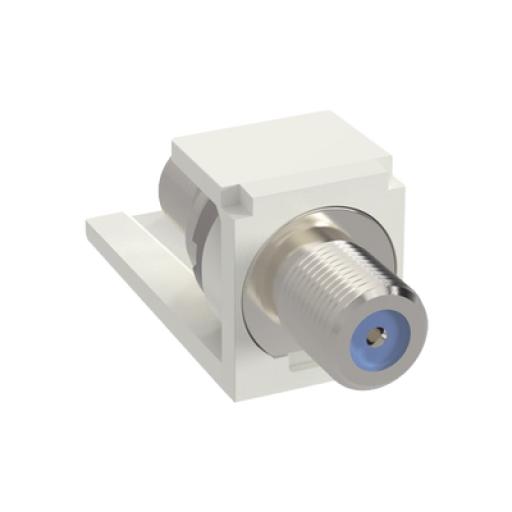 [PANDUIT_CMFWH] Panduit Módulo Acoplador Coaxial Tipo F, Mini-Com, de 75 Ohms, 3.0 GHz, Color Blanco