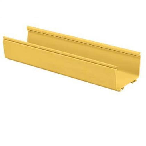[PANDUIT_FR6X4YL6] Panduit Canaleta FiberRunner™ 6X4, de PVC Rígido, Color Amarillo, 1.8 m de Largo