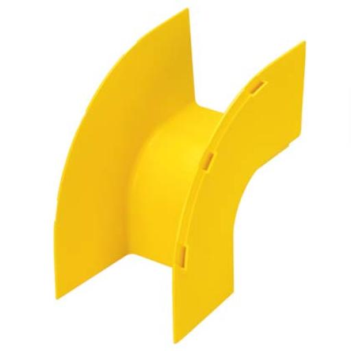 [PANDUIT_FROVRA4X4LYL] Panduit Bajada Vertical Exterior de 90º, Para uso con Canaletas 4X4 FiberRunner™, Color Amarillo