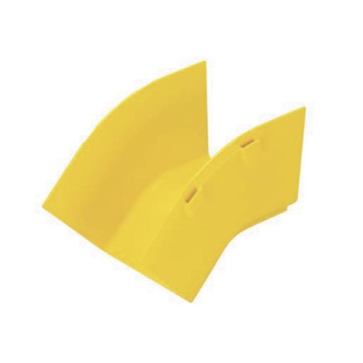 [PANDUIT_FROV454X4LYL] Panduit Bajada Vertical Exterior de 45º sin Tapa, Para uso con Canaletas 4X4 FiberRunner™, Color Amarillo