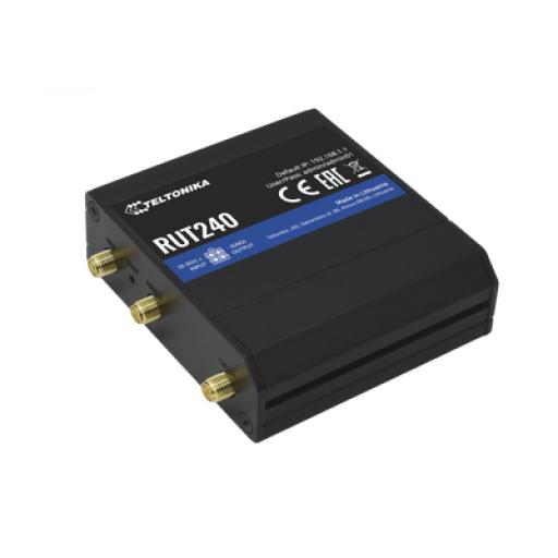 [TELTONIKA_RUT240] Teltonika Router LTE, Slot para SIM, 2 puertos Ethernet 10/100 Mbps, Wi-Fi 2.4 GHz, Interfaz Amigable, Bandas B1, B2, B3, B4, B5, B7, B8, B28