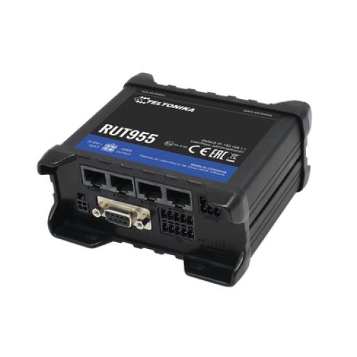 [TELTONIKA_RUT955] Teltonika Router LTE Profesional, 4 Puertos Ethernet, RS232, RS485, WiFi 802.11b/g/n, Interface Amigable, Bandas B1, B2, B3, B4, B5, B7, B8, B28
