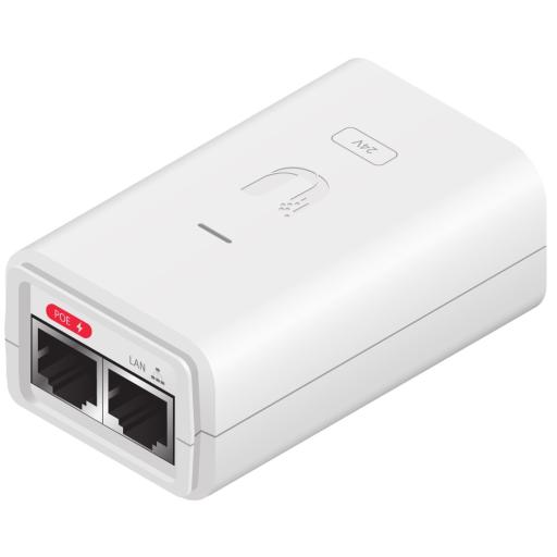 [UBIQUITINETWORKS_POE-24-7W] Ubiquiti Networks Adaptador PoE Ubiquiti Gigabit de 24 VDC, 0.3 A