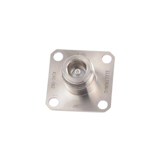 [BIRDTECHNOLOGIES_4240-062] Bird Technologies Conector N Hembra de Cambio Rápido / Wattmetro BIRD 43, 4304, 4 perforaciones a 18 mm, Níquel/ Plata/ Teflón.​