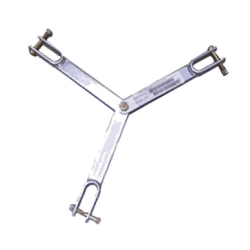 [SYSCOMTOWERS_SJB-90G] SYSCOM TOWERS Brida para sujeción de retenida compatible con tramos STZ90G, Galvanizado por Inmersión en Caliente.