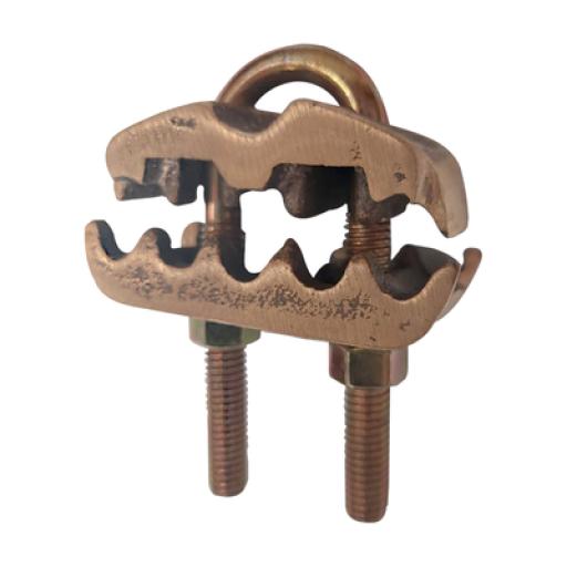 [LINKEDPROBYEPCOM_LP-CP-2/0] LINKEDPRO BY EPCOM Conector para 3 Cables de Cobre (4 - 2/0 AWG) a Tubo o Varilla (5/8 in - 3/4 in).