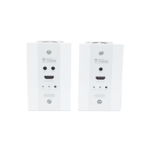 [EPCOM_TT-676-W] Epcom Kit Extensor HDMI en PLACAS DE PARED para distancias de 70 metros / Resolución 4K@60Hz / Cat 6/6A/ 7 / HDR/ IPCOLOR/ Cero Latencia / Soporta Control Remoto / Placa de pared de 2.74 x 4.49” (tamaño estándar de EE.UU.)