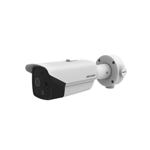 [HIKVISIONDIGITALTECHNOLOGY_DS-2TD2617-3/QA] Hikvision Digital Technology Bala IP Dual / Térmica 3.1 mm (160 x 120) / Óptico 4 mm (4 Megapixel) / Termométrica / Detección de Temperatura / PoE /Exterior IP66 / Sirena y Luz Intermitente Integrada / MicroSD