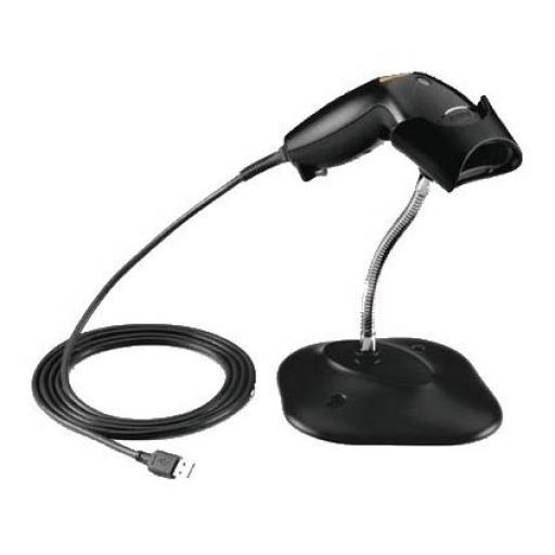 [ZEBRA_LS1203-7AZU0100SR] Zebra LECTOR ZEBRA LS1203 LASER USB NEGRO CON BASE