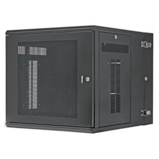 [PANDUIT_PZWMC1230P] Panduit Gabinete PanZone de Montaje en Pared, de 19in, Puerta Perforada, 12 UR, 762mm de Profundidad, Color Negro