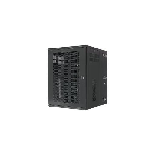 [PANDUIT_PZWMC1830P] Panduit Gabinete PanZone de Montaje en Pared, de 19in, Puerta Ventilada, 18 UR, 762mm de Profundidad, Color Negro