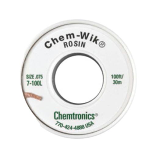 [SYSCOM_237-SO-086] Syscom Rollo de Desoldar Chemtronics, 100 ft, 30 mts, 0.075 inches.