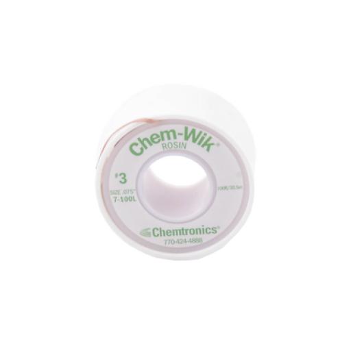 [SYSCOM_237-SO-086] Syscom Rollo de Desoldar Chemtronics, 100 ft, 30 mts, 0.075 inches.