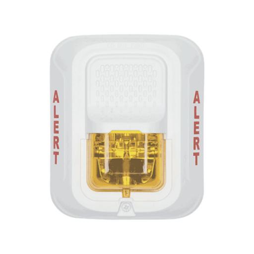 [SYSTEMSENSOR_SWL-ALERT] System Sensor Lámpara Estroboscópica Color Blanco, para Notificación de Alerta, Montaje en Pared, Lente Estroboscópico Color Ámbar, Candelas Seleccionables