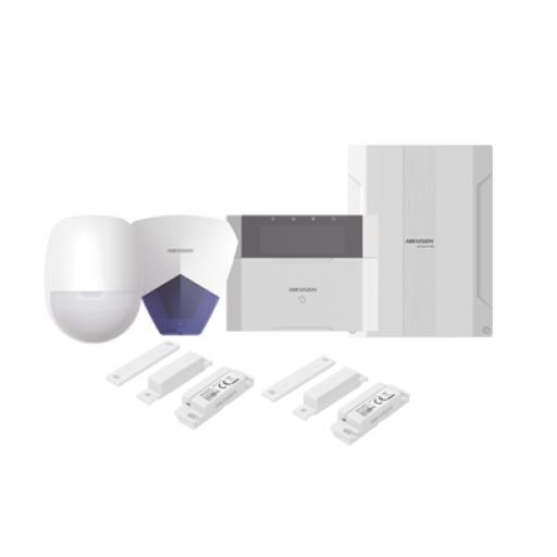 [HIKVISIONDIGITALTECHNOLOGY_DS-PHA64-LP/PACK(B)] Hikvision Digital Technology KIT Panel de Alarma  AX HYBRID PRO / 1 Panel Híbrido / 1 Teclado LCD / 1 PIR / 2 Contactos Magnéticos / 1 Sirena Azul
