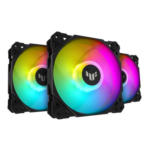 [ASUS_TUF GAMING TF120 ARGB 3IN1] Ventilador ASUS TUF GAMING TF120 ARGB 120mm 250 - 1900RPM Negro 3x