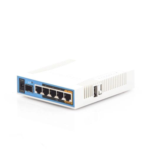 [MIKROTIK_RB962UIGS-5HACT2HNT] Mikrotik  (hAP ac) 5 Puertos Gigabit Ethernet, 1 Puerto SFP, 1 USB, WiFi Doble Banda 3x3 802.11ac, hasta 1W de potencia