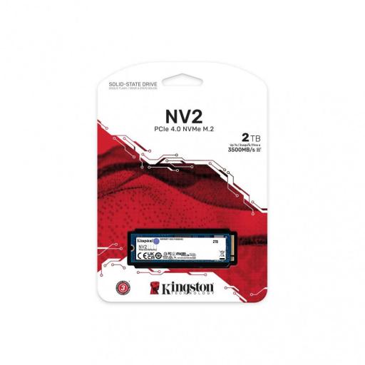 [KINGSTONTECHNOLOGY_SNV2S/2000G] SSD Kingston NV2 NVMe, 2TB, PCI Express 4.0, M.2 3500MB/s SNV2S/2000G