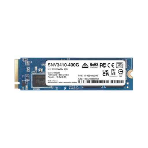 [SYNOLOGY_SNV3410400G] Synology SSD 400GB NVMe M.2 2280, diseñada para Synology NAS con ranuras M.2 integradas