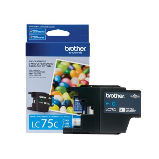 [BROTHER_LC75C] Cartucho Brother Innobella LC75C XL Cian.