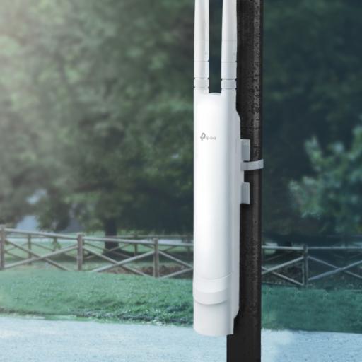 [TPLINK_EAP110-OUTDOOR] TPLINK Punto de acceso Omada / Frecuencia 2.4 GHz N 300 / Aplicaciones para  Exterior  / Configuración Stand-Alone o Por Controlador / Protección Exterior IP65 / Alimentación PoE Pasivo 24 Vcc 