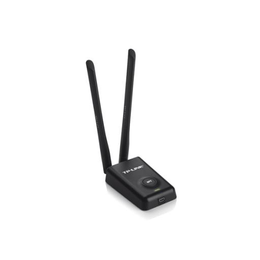 [TPLINK_TL-WN8200ND] TPLINK Adaptador de alta potencia USB  inalámbrico N 300 Mbps 2.4 GHz con 2 antenas externas de 5 dBi 