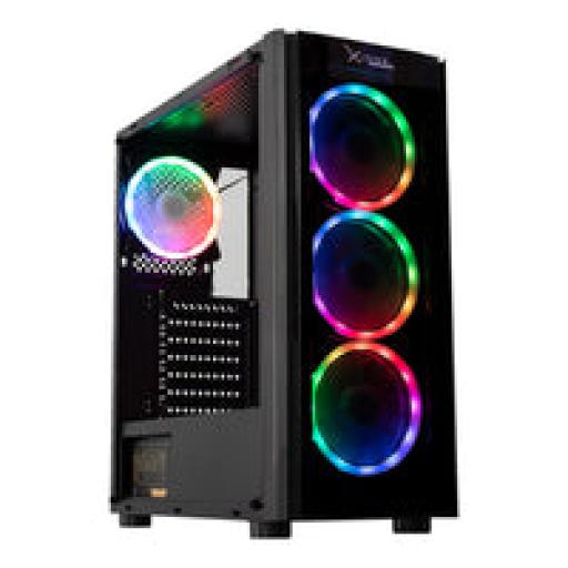 [XZEAL_XZCGB12B] XZEAL GABINETE XZEAL XZ110-1 ATX/ MICRO ATX/ MINI ITX RGB CRISTAL (XZCGB12B)