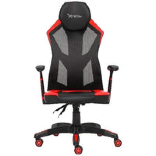 [XZEAL_XZSXZ30R] SILLA GAMER XZEAL ROJO MALLA FOAM 150 GIRO ERGONOMICO