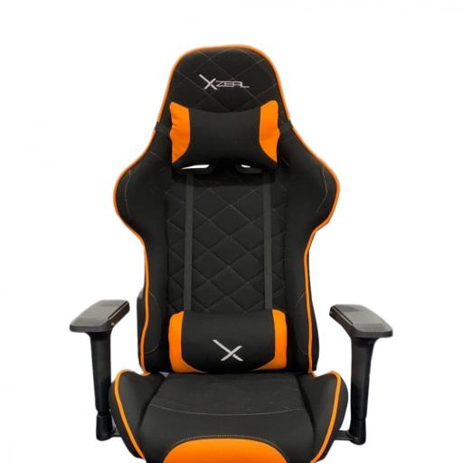 [XZEAL_XZSXZ25O] Silla Gamer Stylos XZ25 TelaBrazos 4D Soporte Lumbar Color Naranja