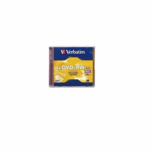 [VERBATIM_VB94520] Verbatim DVD+RW VERBATIM 4X 4.7GB DL+ BRANDED SINGLEJEWEL CASE VERBATIM VB94520