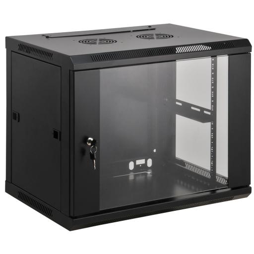 [INTELLINET_711814] Intellinet 711814 armario rack 9U Bastidor de pared Negro