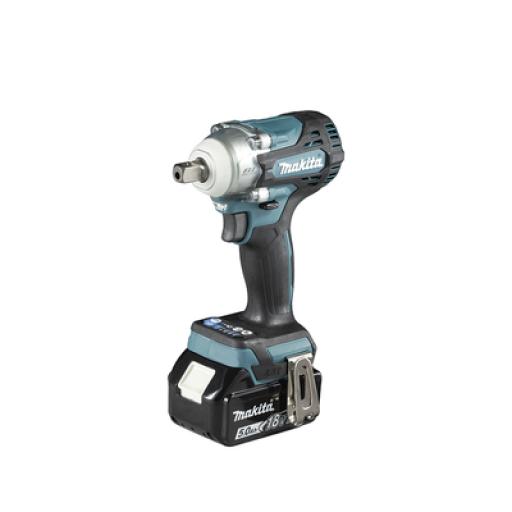 [MAKITA_DTW-301-RTJ] Makita Llave de Impacto BL de 1/2", 18 V 5.0 Ah LXT, Máximo Apriete 330 Nm. Incluye  2 Baterías de 5.0 Ah, Cargador Rápido 18 V LTX y Maletín Makpac.