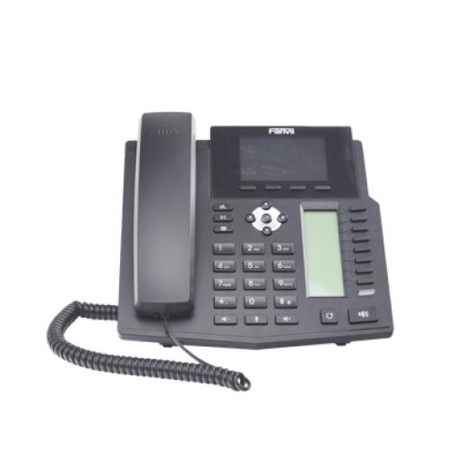 [FANVIL_X5S] Fanvil Teléfono IP empresarial para 16 lineas SIP con 2 pantallas LCD a Color, 8 teclas BLF/DSS y conferencia de 3 vías, PoE