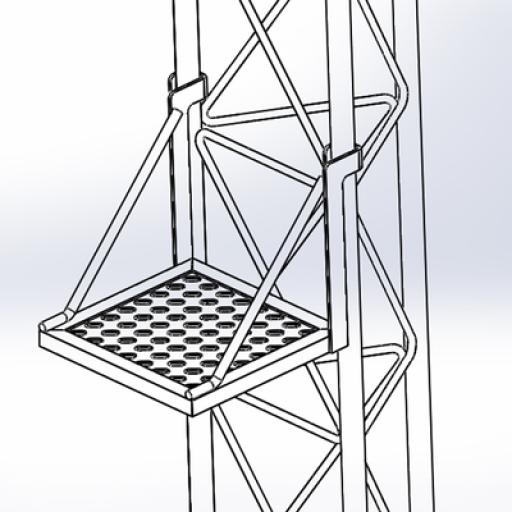 [SYSCOMTOWERS_S-PLD-Z35G] SYSCOM TOWERS Plataforma de Descanso para Tramo STZ35G