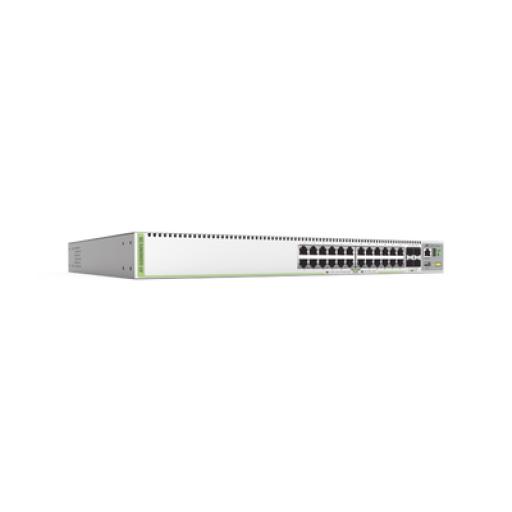 [ALLIEDTELESIS_AT-GS980MX28-10] Allied Telesis (GS980MX/28) Switch Stack L3, 24 puertos 10/100/1000-T, 4 Puertos SFP+ 10G, Fuente de poder fija