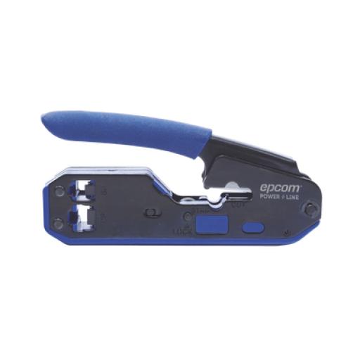 [EPCOM_EP668] Epcom Pinza SLIM para Corte y Terminado de Plugs RJ45/RJ11, Acero al Carbón y Mango Ergonómico.