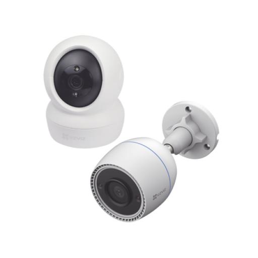 [EZVIZ_KIT-C6N/C3TN] EZVIZ Kit de cámaras WiFi / Incluye 1 pieza C6N  Para Uso en Interior y 1 pieza CS-C3TN Para Uso en Exterior / Detección de Movimiento / Notificaciones Instantáneas