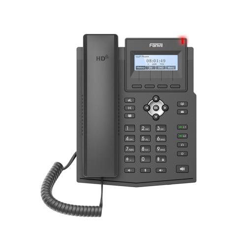 [FANVIL_X1SG] Fanvil Teléfono IP empresarial para 2 lineas SIP con pantalla LCD,  Puertos Gigabit, Códec Opus, conferencia de 3 vías, PoE.