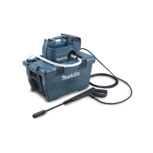 [MAKITA_DHW080ZK] Makita Hidrolavadora Inalámbrica de 8.0 Mpa. con Manguera de 5m y Depósito de Agua 50 Lts., Motor de 36 Vcc que Requiere dos baterías de 18Vcc (No incluidas)
