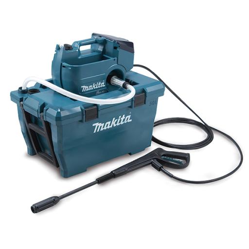 [MAKITA_DHW080ZK] Makita Hidrolavadora Inalámbrica de 8.0 Mpa. con Manguera de 5m y Depósito de Agua 50 Lts., Motor de 36 Vcc que Requiere dos baterías de 18Vcc (No incluidas)