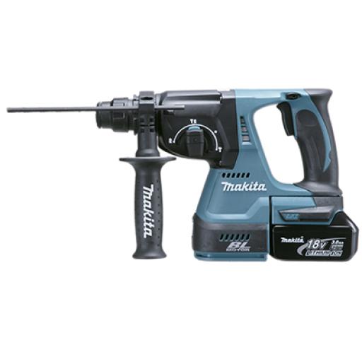 [MAKITA_DHR242RFE] Makita ROTOMARTILLO SDS PLUS 3 FUNC. LI-ION C/2 BAT 3.0 AH CARG. MALETIN 18V 2J