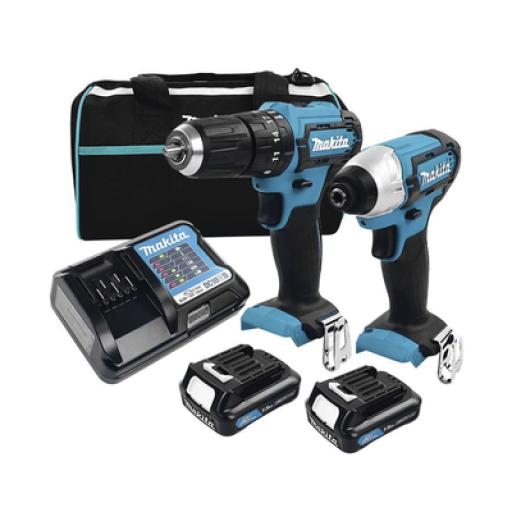 [MAKITA_DLX2131SY] Makita KIT (DHP482 ROTOM. + DTD152 ATORN.IMP.) LI-ION 2 BAT 1.5 AH Y CARG C/LUZ EST.LONA 18V
